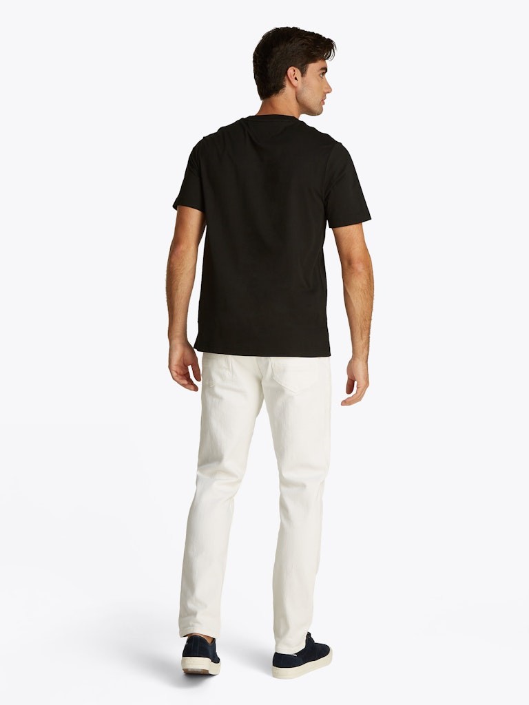 Tommy Hilfiger Rejeneratif Pamuk Siyah Erkek Kısa Kollu T-Shirt - MW0MW36498BDS