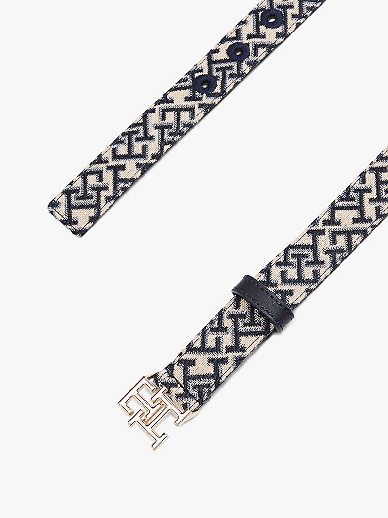 Tommy Hilfiger Kadın Jacquard 2.5 Kemer