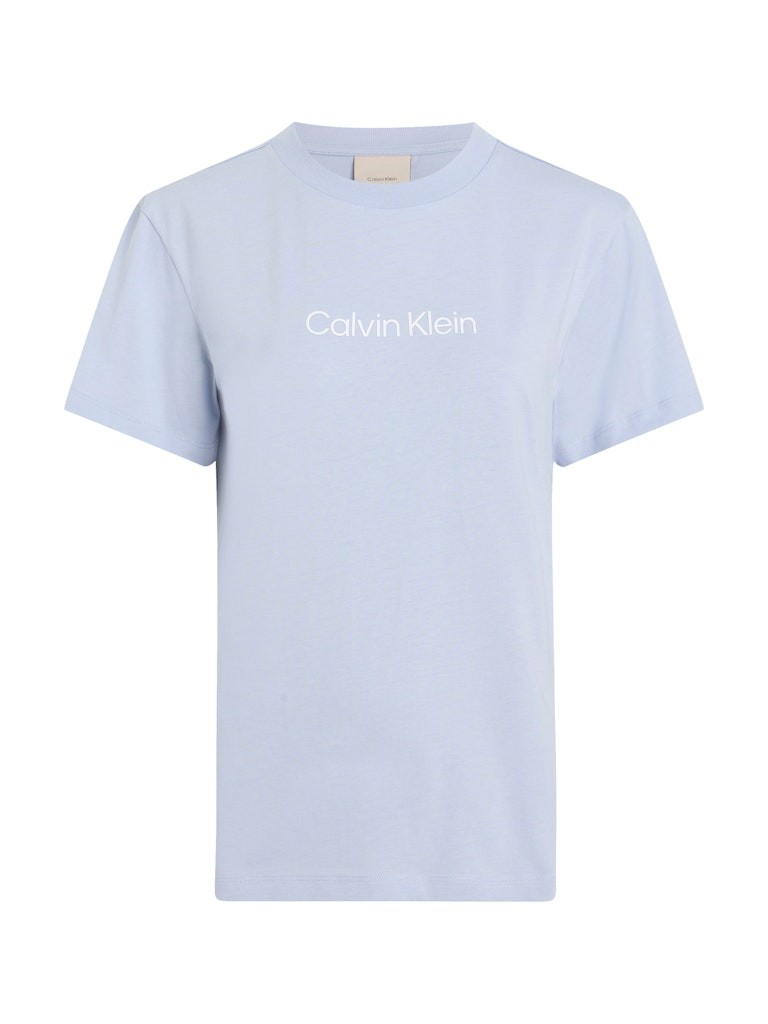 Calvin Klein Organik Pamuk Mavi Kadın Kısa Kollu T-Shirt - K20K205448DWE