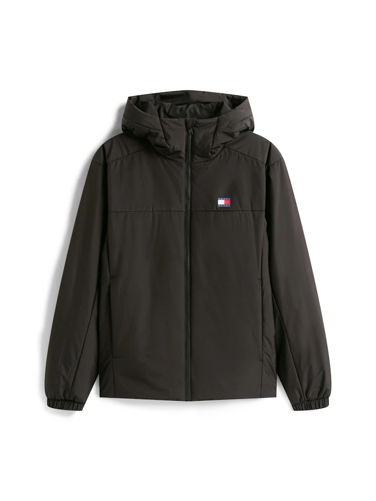 Tommy Hilfiger Erkek Siyah Kapşonlu Mont