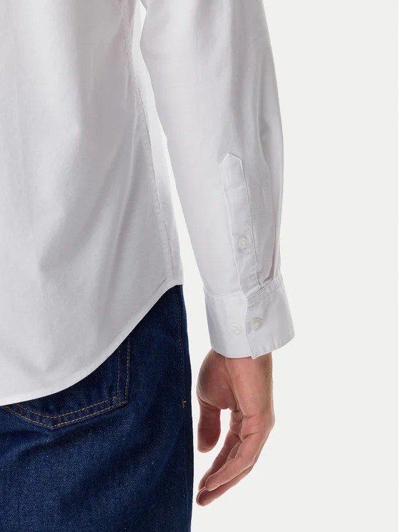 Calvin Klein Oxford Beyaz Erkek Uzun Kollu Gömlek - LV040EM125YAA