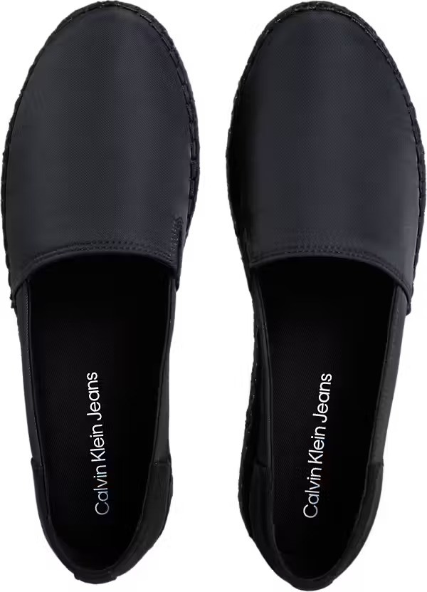 Calvin Klein Pamuk Siyah Kadın Espadril Ayakkabı - YW0YW017360GJ