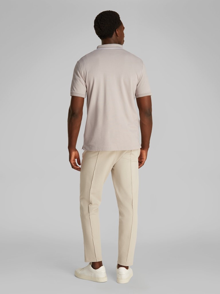 Calvin Klein Organik Pamuk Gri Erkek Kısa Kollu Düğmeli Polo Yaka T-Shirt