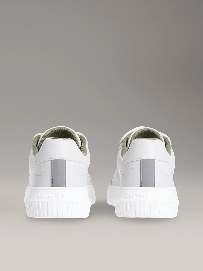 Calvin Klein Gri Erkek Kısa Taban Sneakers - YM0YM012040IS