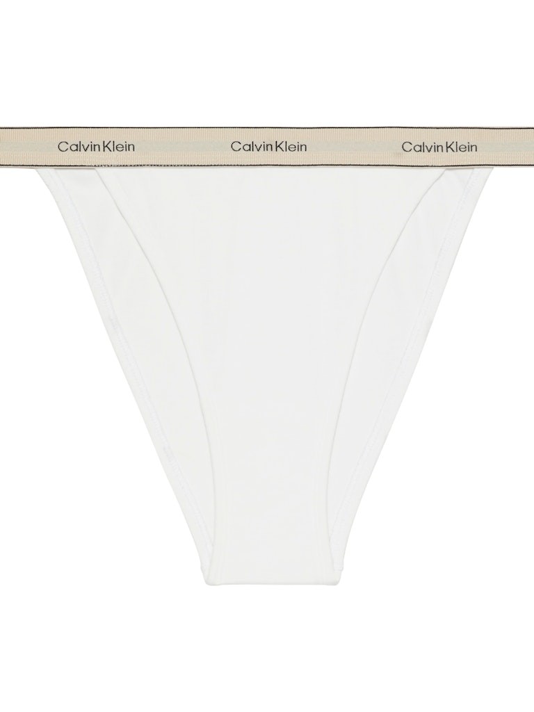 Calvin Klein Kadın Beyaz Pamuk Tanga  Boxer