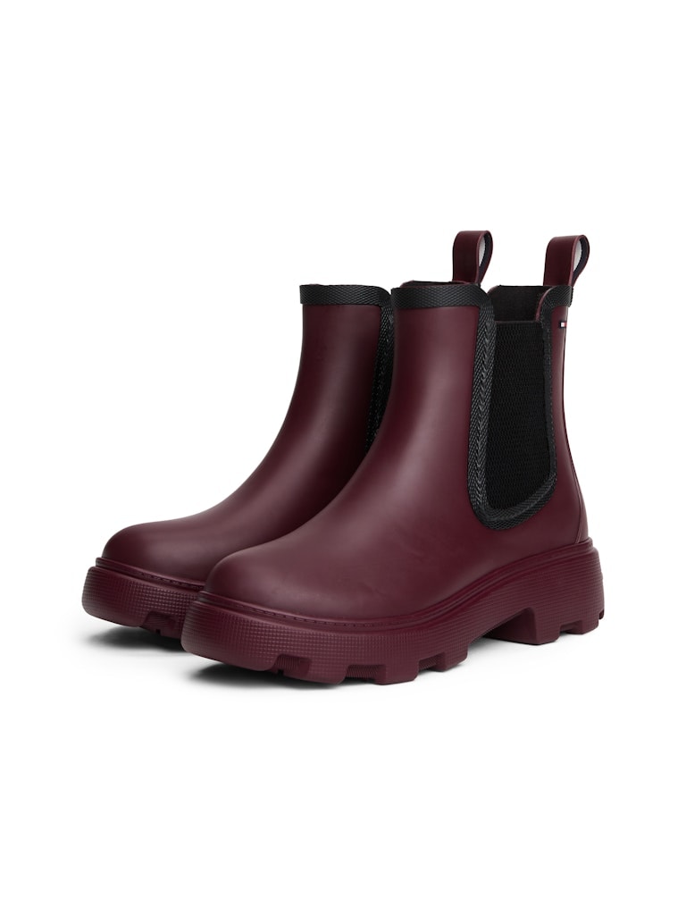 Tommy Hilfiger Kadın Bordo Kısa Yağmur Bot