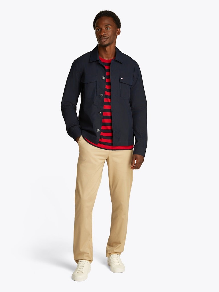 Tommy Hilfiger Pamuk Lacivert Erkek Gömlek Ceket - MW0MW38712DW5