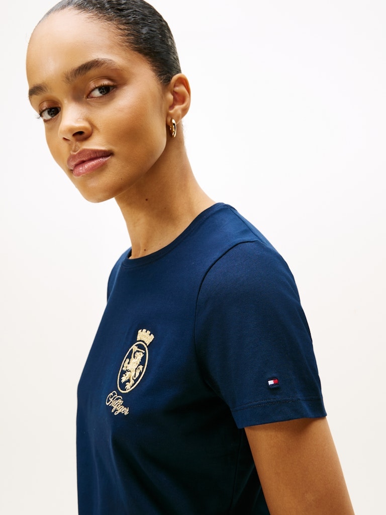 Tommy Hilfiger Kadın Lacivert Uzun Kollu T-Shirt