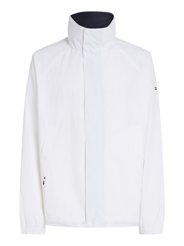 Tommy Hilfiger Poliamid Beyaz Erkek Yelkenci Ceket - MW0MW38708YCF
