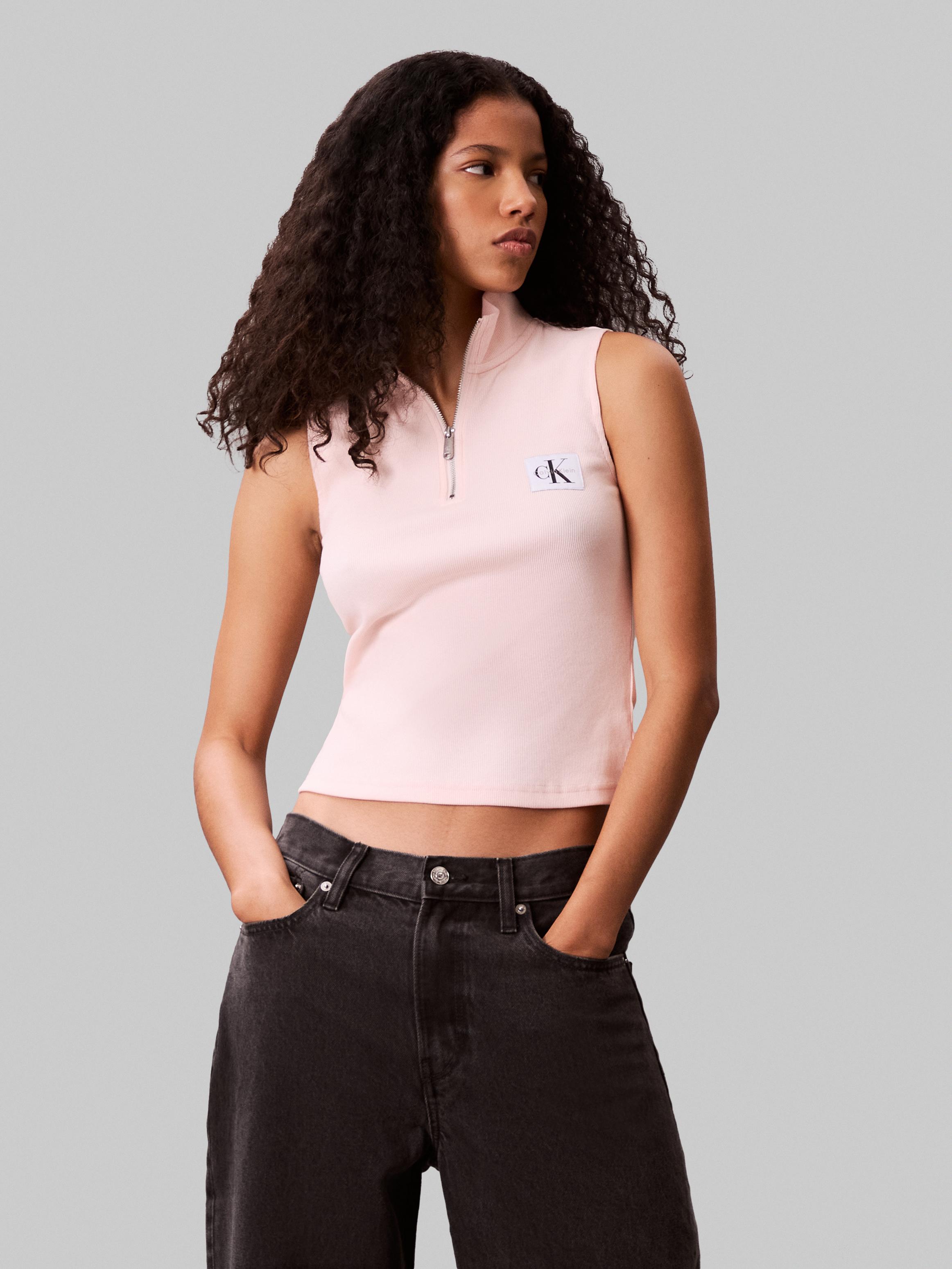 Calvin Klein Kadın Pempe Atlet Fermuarlı T Shirt - LV047C909GVI7