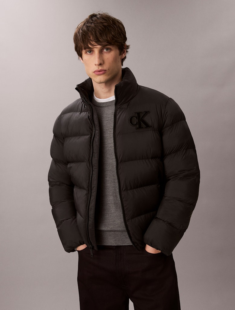 Calvin Klein Erkek Siyah Puffer Mont