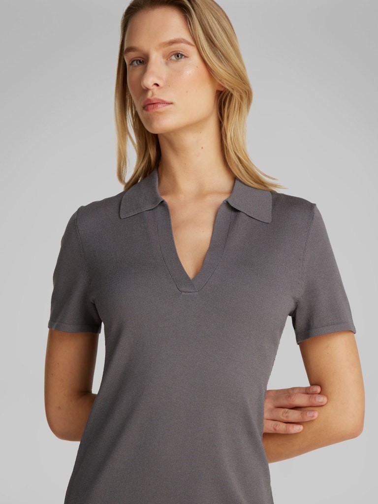 Calvin Klein Modal Gri Kadın Kısa Kollu Elbise - LV047B336GPBT