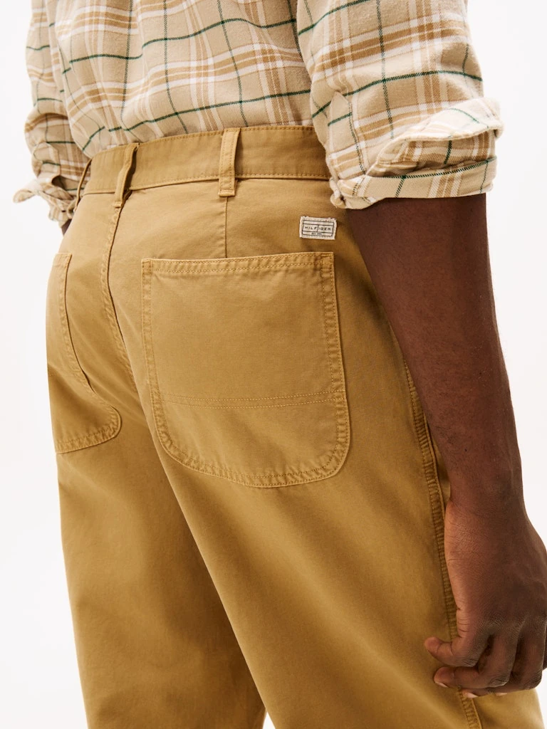 Tommy Hilfiger Erkek Vizon  Düz Kesim Murray Pantolon