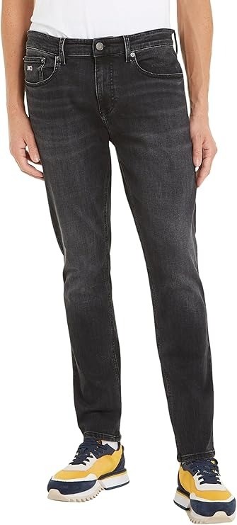 Tommy Jeans Denim Siyah Erkek Slim Austin Jean Pantolon - DM0DM181451BZ