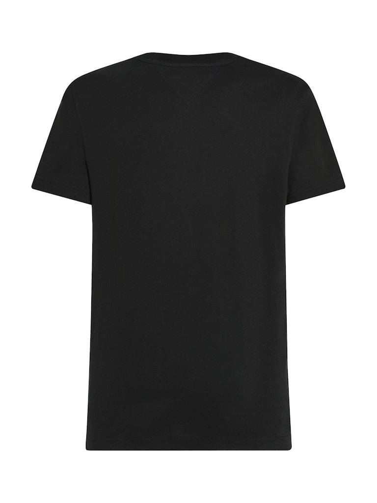 Tommy Hilfiger Bisiklet Yaka Siyah Erkek T-Shirt - MW0MW37267BDS
