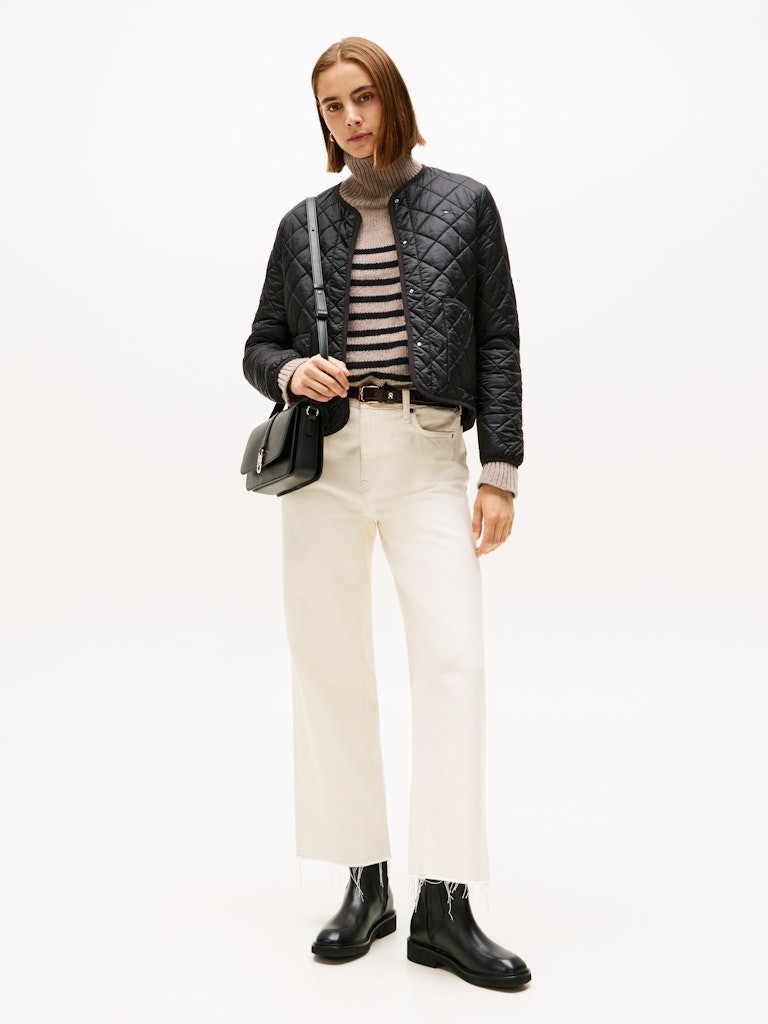 Tommy Hilfiger Kadın Siyah Padded Mont
