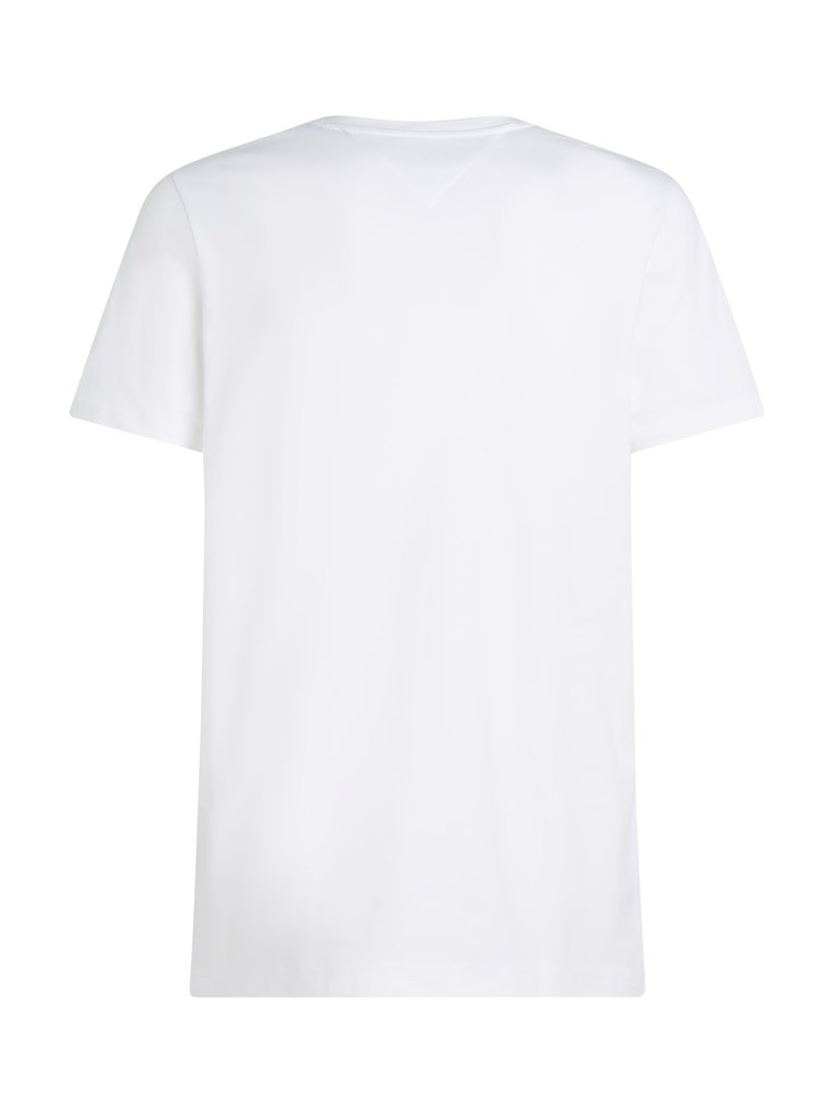 Tommy Hilfiger Rejeneratif Pamuk Beyaz Erkek Kısa Kollu T-Shirt