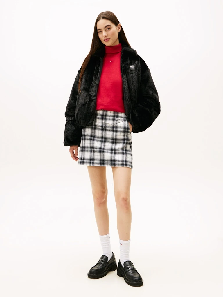 Tommy Hilfiger Kadın Siyah  Bomber  Mont