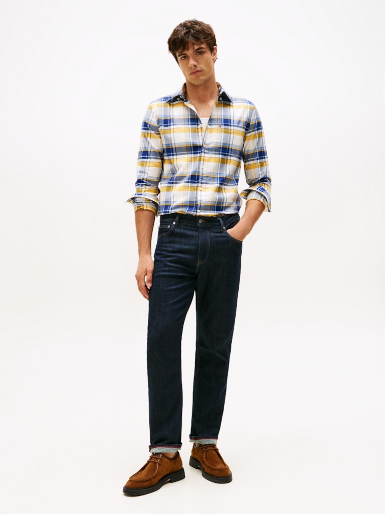 Tommy Hilfiger Erkek Normal Kesim Lacivert Gömlek