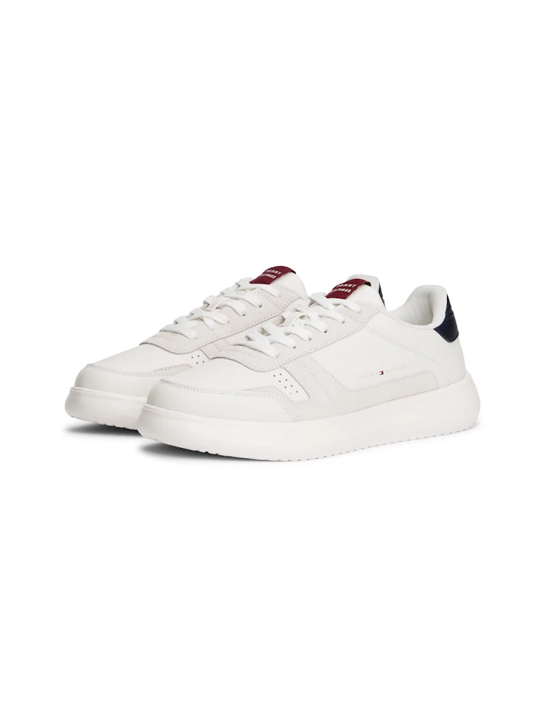 Tommy Hilfiger Erkek Beyaz  Kısa Taban Modern Sneakers
