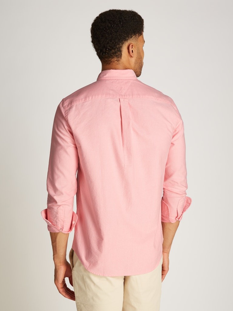 Tommy Hilfiger Oxford Pembe Erkek Uzun Kollu Gömlek - MW0MW35774TOL