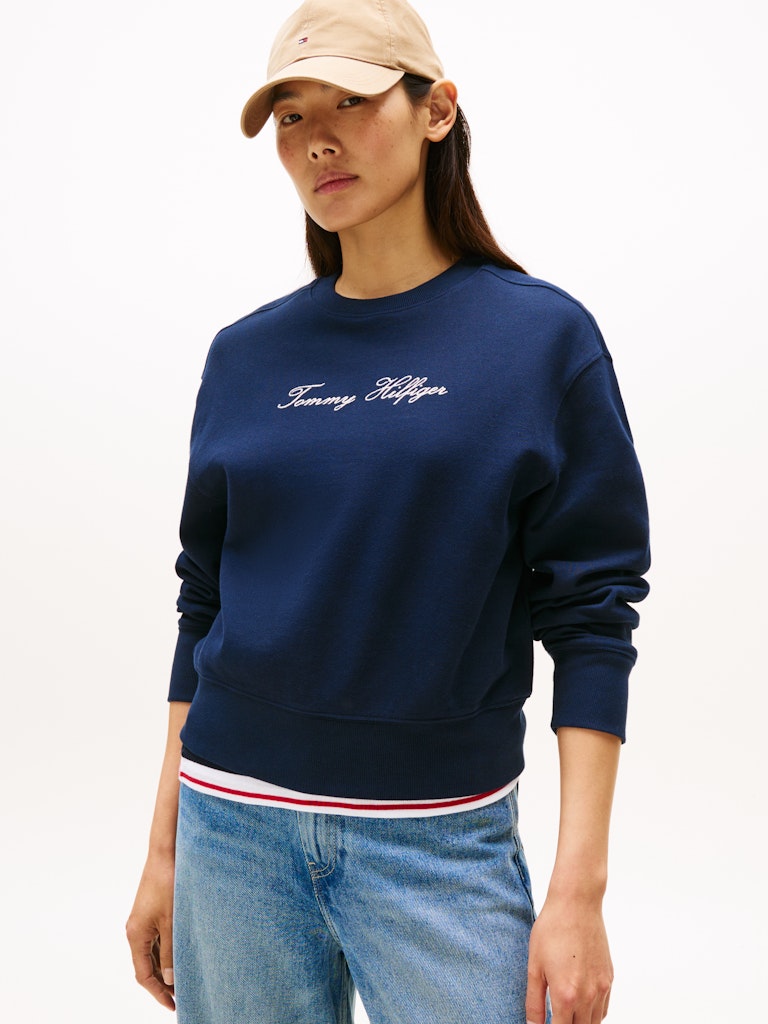 Tommy Hilfiger Kadın Lacivert Sweatshirt