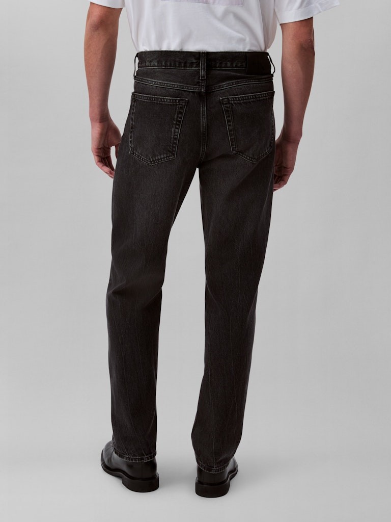 Calvin Klein Erkek Gri Düz Kesim Jean Pantolon - LV04RB705GRDD