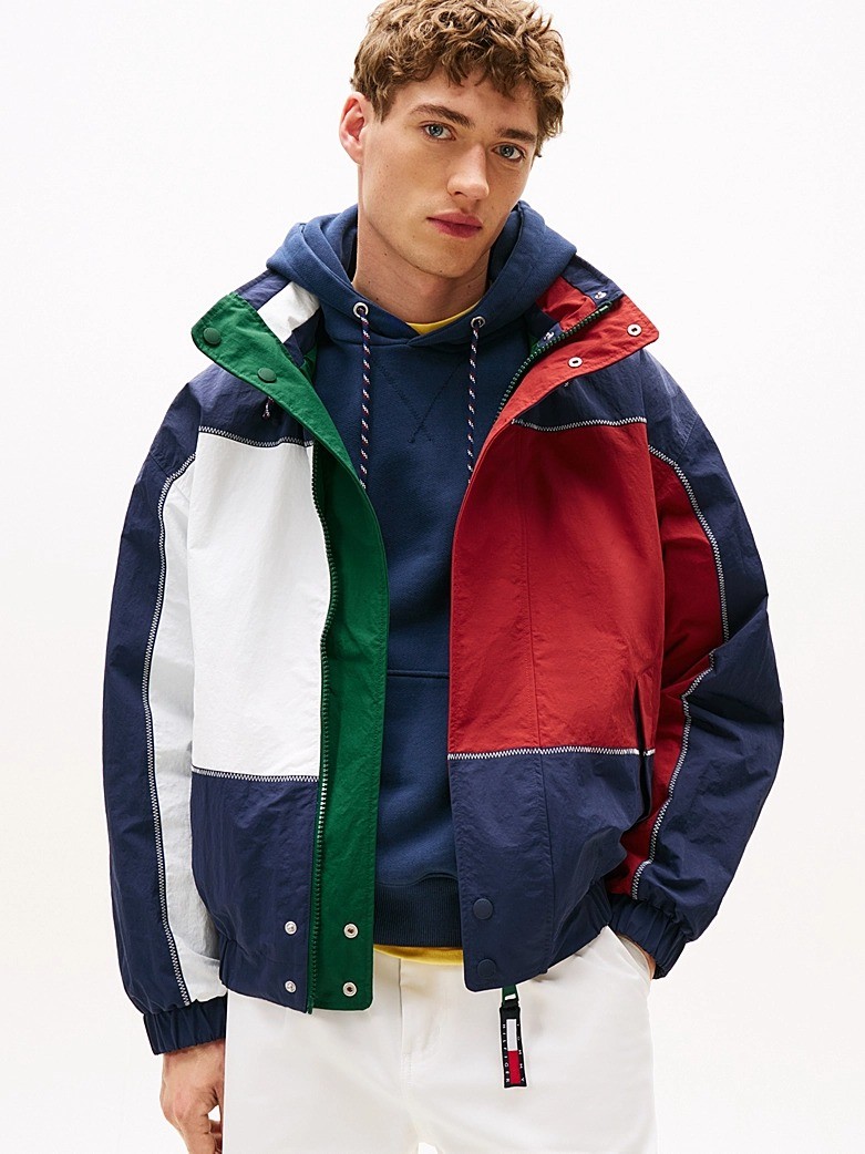 Tommy Hilfiger Poliamid Yeşil Erkek Yelkenci Çift Taraflı Ceket - MN0MN00006L6K