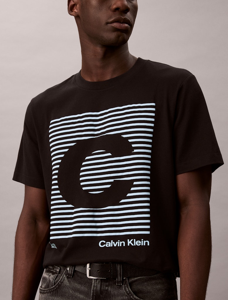Calvin Klein Erkek Siyah  O Yaka  T-Shirt