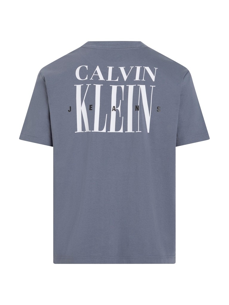 Calvin Klein Rejeneratif Pamuk Mavi Erkek Kısa Kollu T-Shirt - J30J327473PCP
