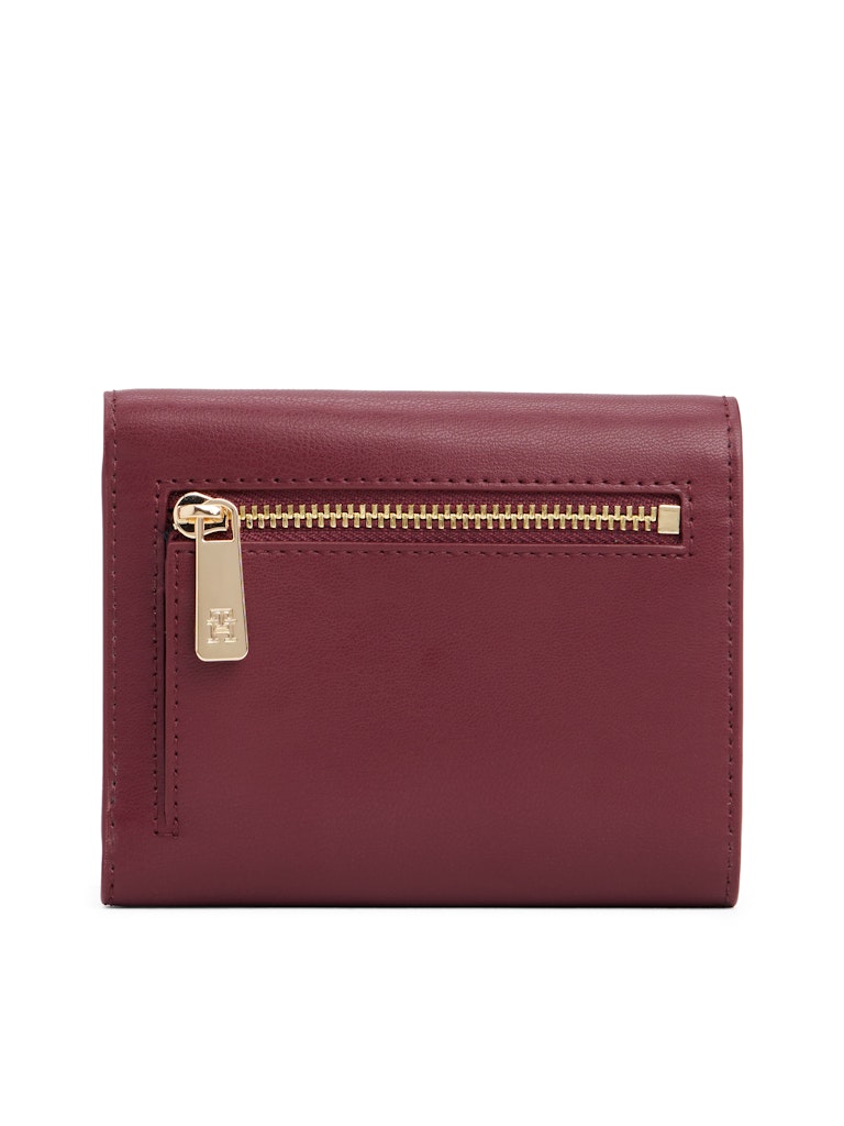 Tommy Hilfiger Kadın 3'e Katlanan Bordo Cüzdan