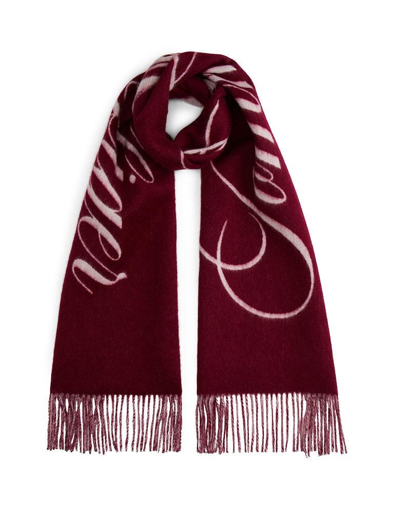 Tommy Hilfiger Kadın Bordo Şal