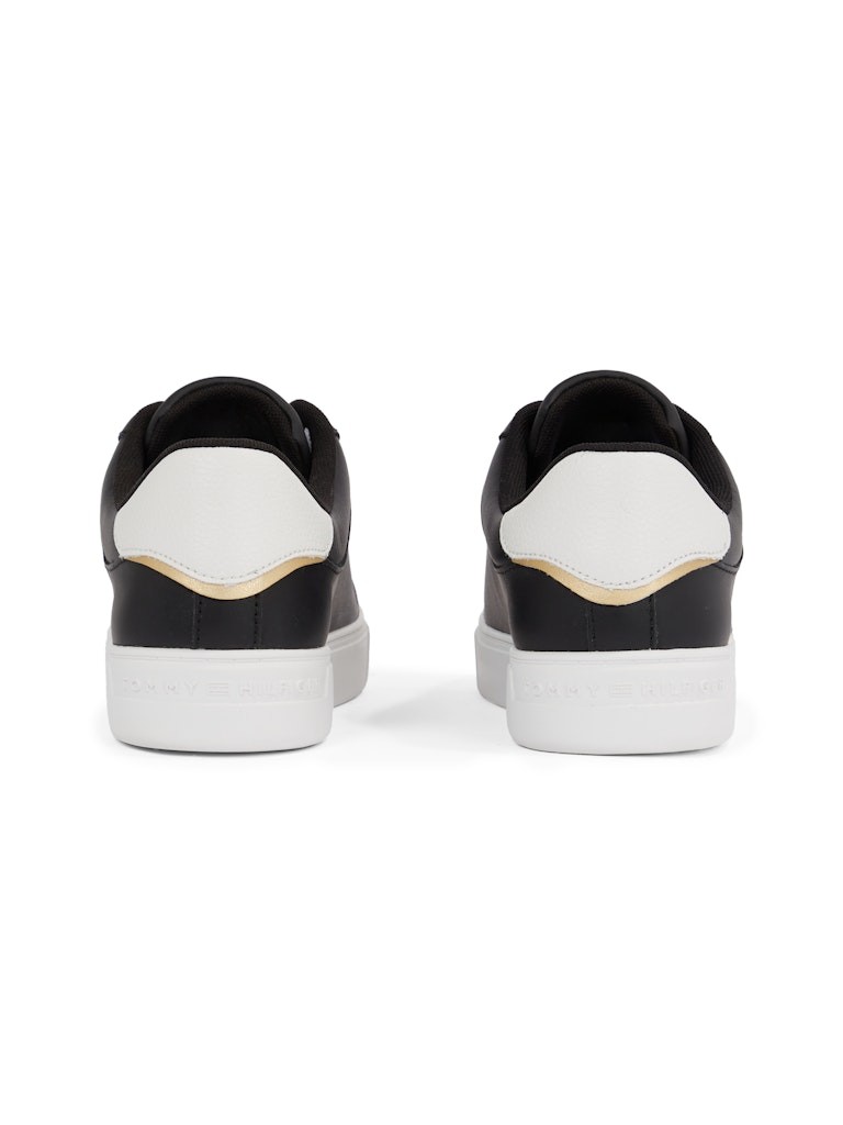 Tommy Hilfiger Siyah Kadın Kısa Taban Sneakers - FW0FW08320BDS