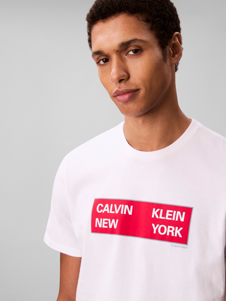 Calvin Klein Erkek Beyaz O Yaka T-Shirt