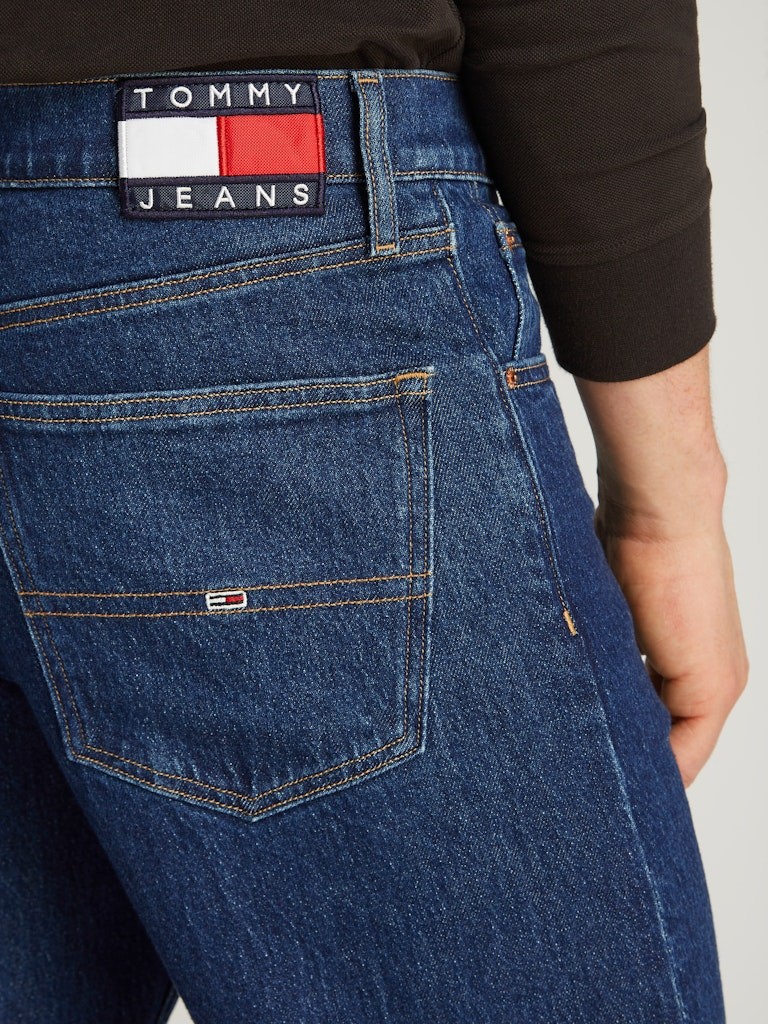 Tommy Jeans Streç Pamuklu Regular Fit Normal Bel Düz Paça Jeans Erkek Kot Pantolon - DM0DM211831BJ