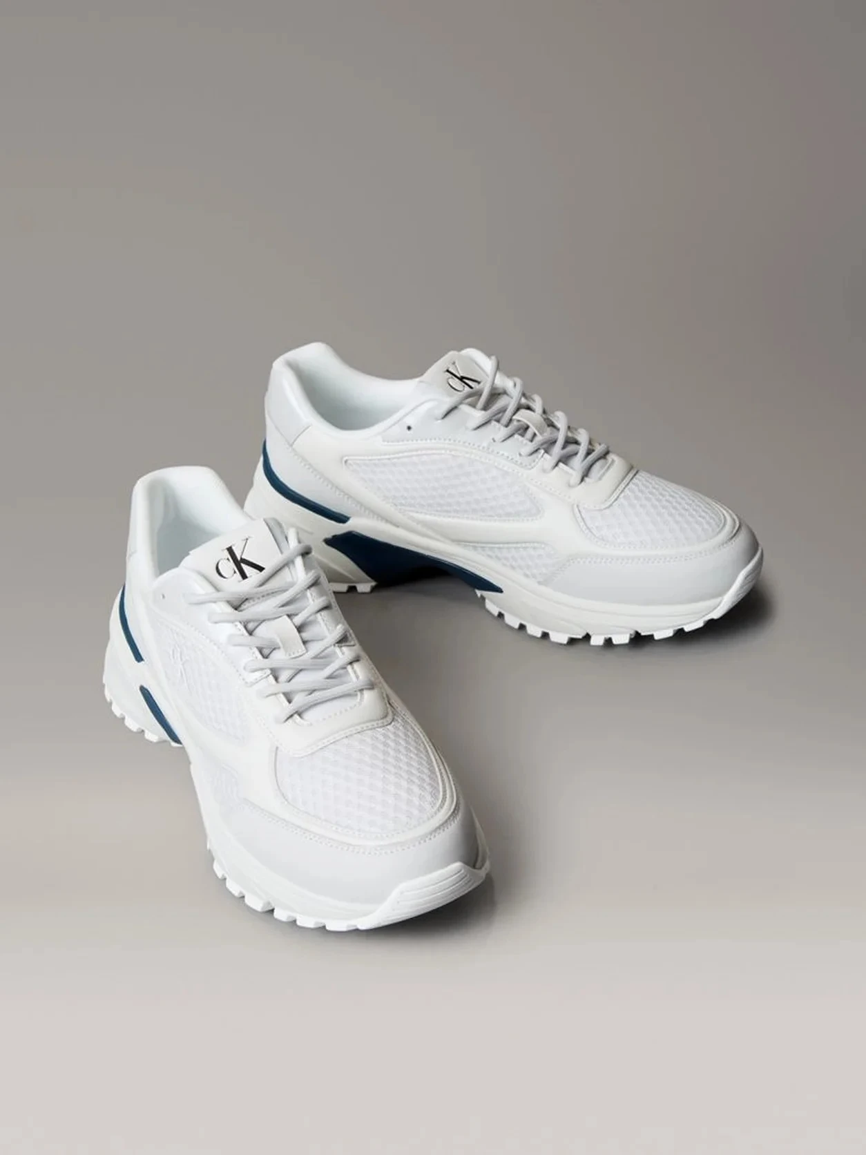 Calvin Klein Erkek Gri Kısa Taban Runner Sneakers