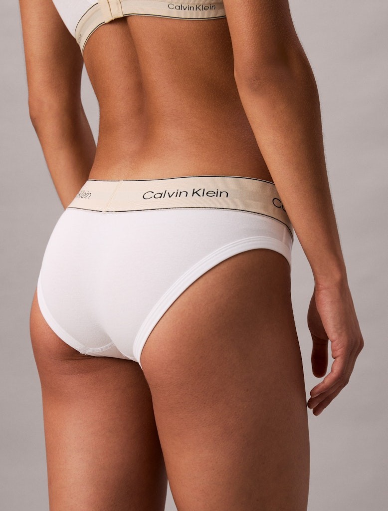 Calvin Klein Kadın Beyaz Pamuk Külot Bikini  Boxer