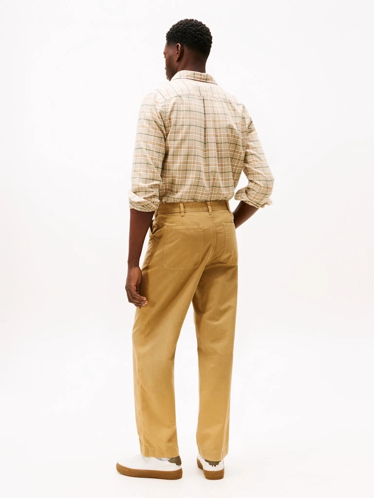 Tommy Hilfiger Erkek Vizon  Düz Kesim Murray Pantolon