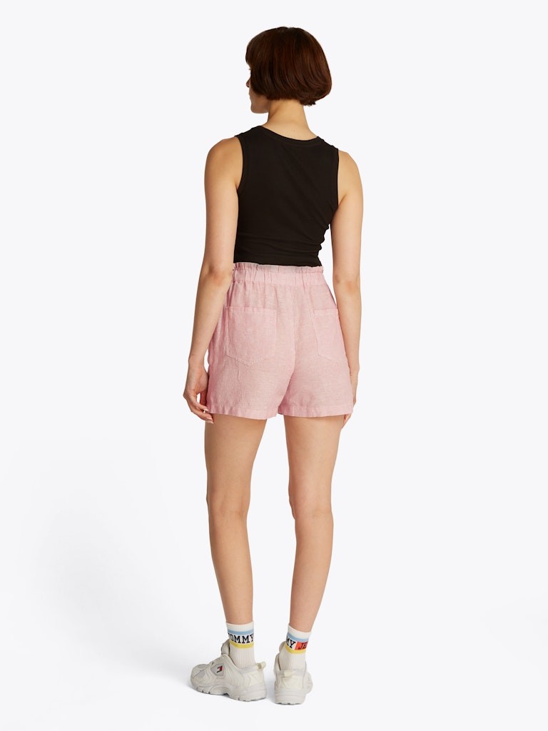 Tommy Hilfiger Keten PEMBE Kadın Yan Cep Şort - DW0DW20360TH3