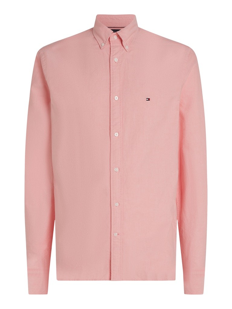 Tommy Hilfiger Oxford Pembe Erkek Uzun Kollu Gömlek - MW0MW35774TOL