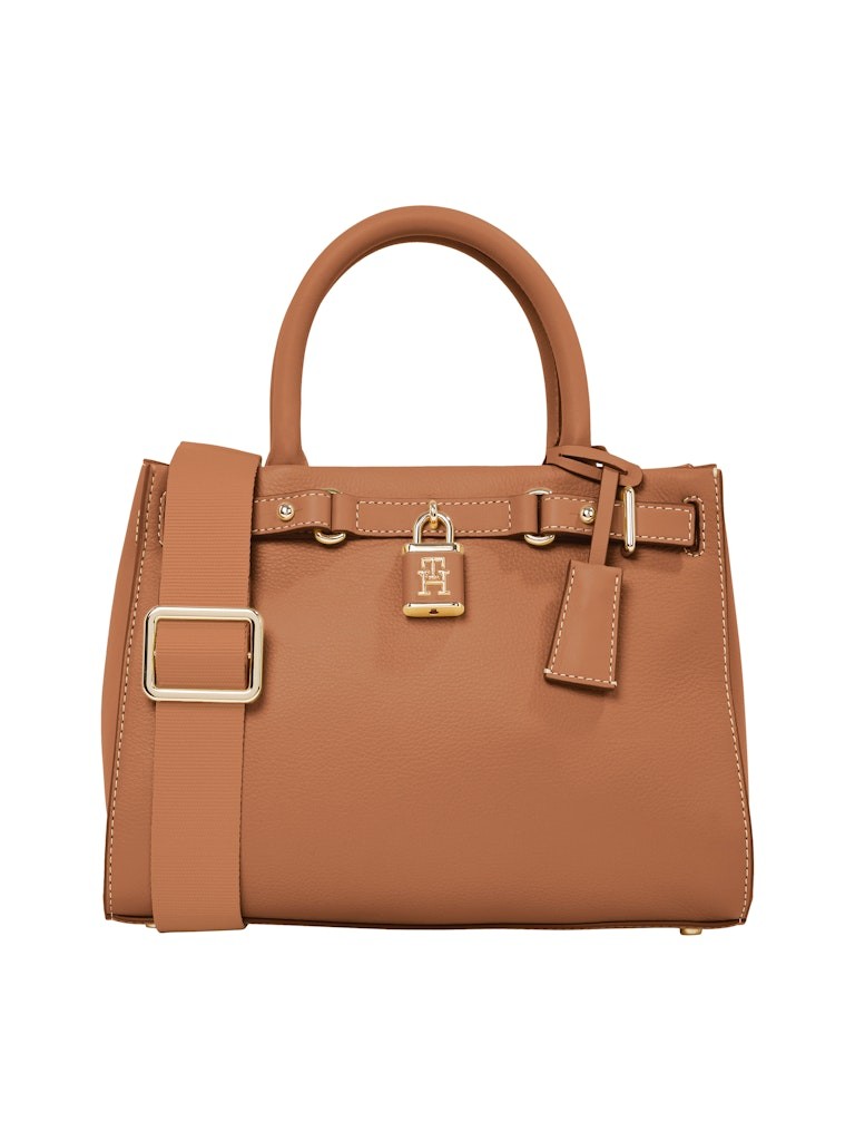 Tommy Hilfiger Deri Kahverengirengi Kadın Tote Çanta - AW0AW17188GPA