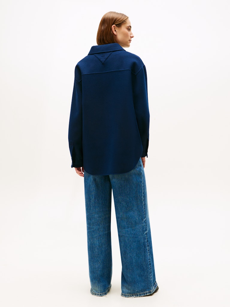 Tommy Hilfiger Kadın Lacivert Gömlek Mont