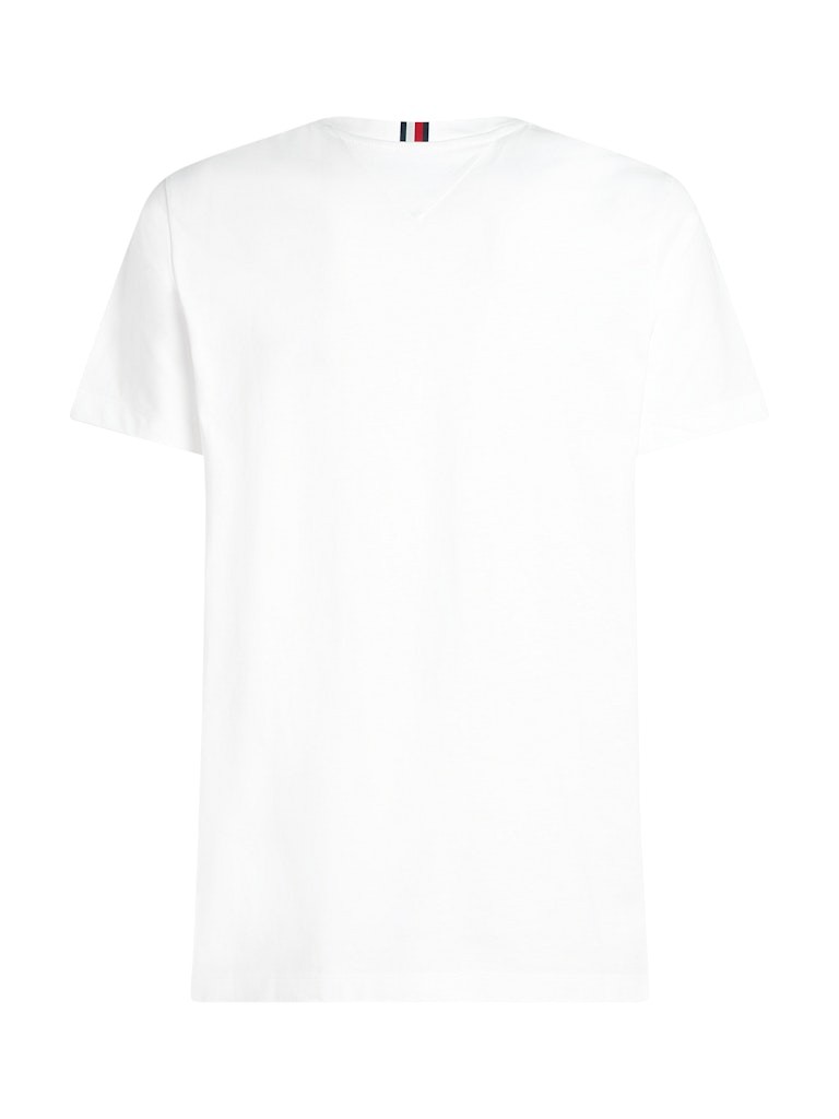 Tommy Hilfiger Rejeneratif Pamuk Beyaz Erkek Kısa Kollu T-Shirt - MW0MW33691YBR