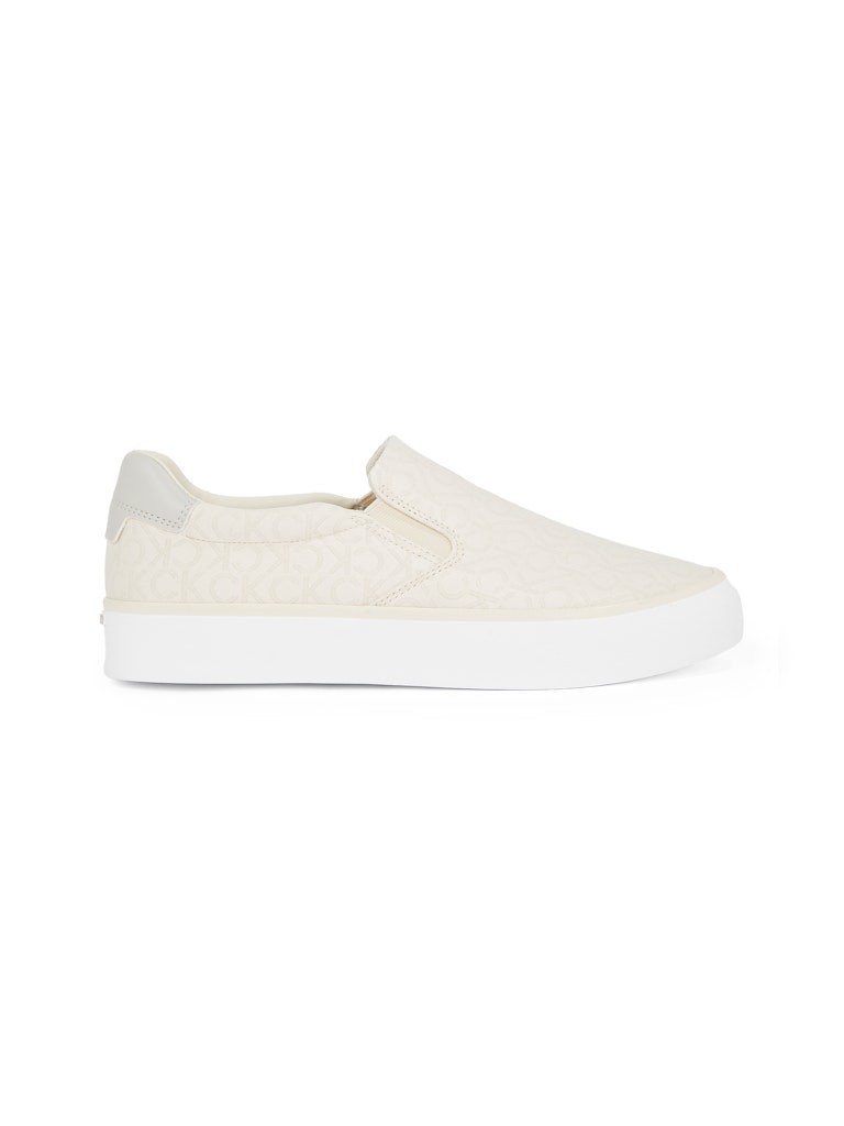Calvin Klein Bej Kadın Kısa Taban Sneakers - HW0HW024110F8