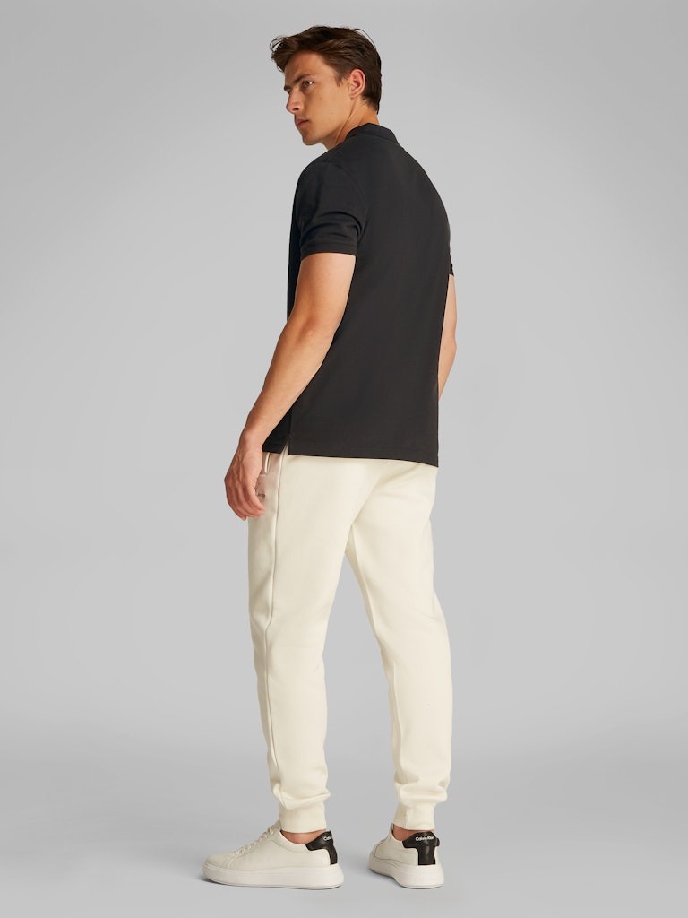 Calvin Klein Organik Pamuk Siyah Erkek Kısa Kollu Düğmeli Polo Yaka T-Shirt - J30J325664BEH