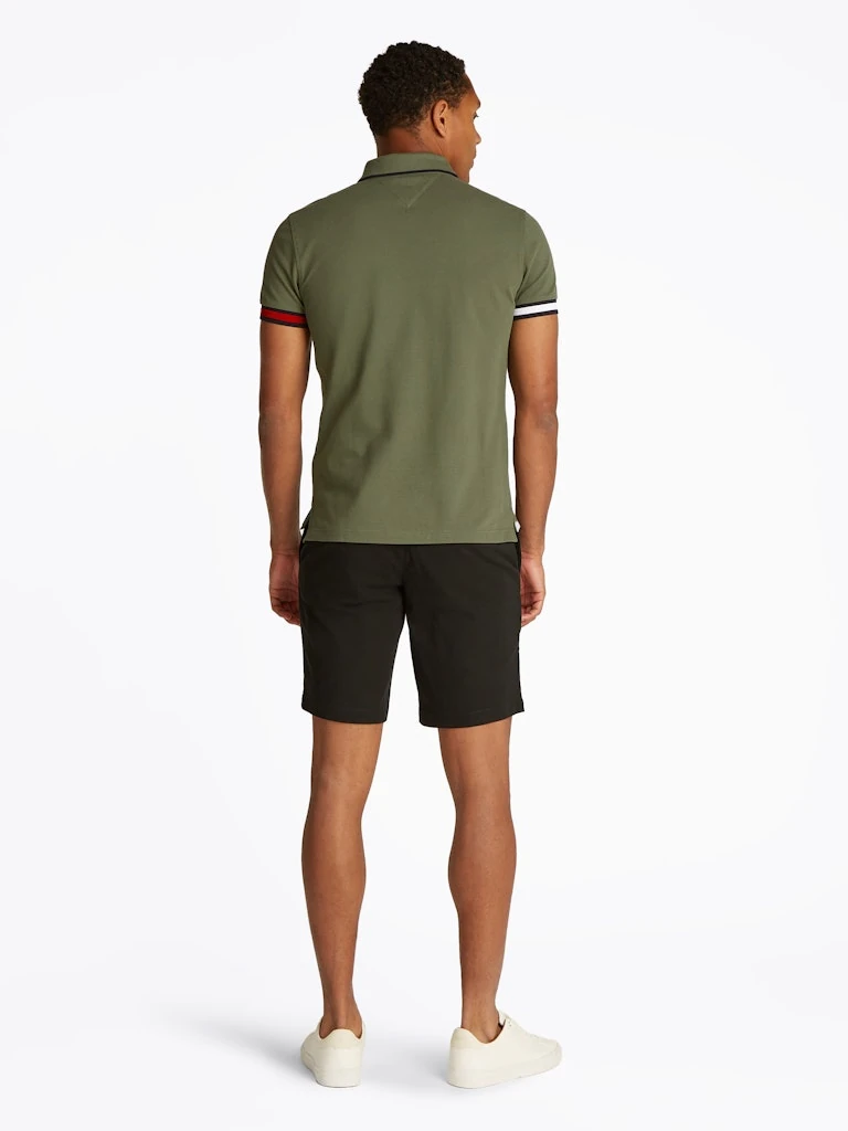 Tommy Hilfiger Organik Pamuk Yeşil Erkek Polo Yaka T-Shirt