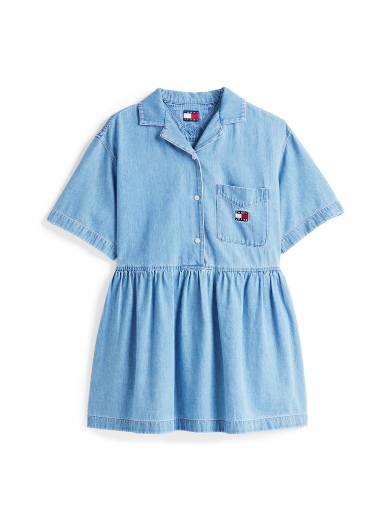 Tommy Hilfiger Denim Mavi Kadın Gömlek Elbise