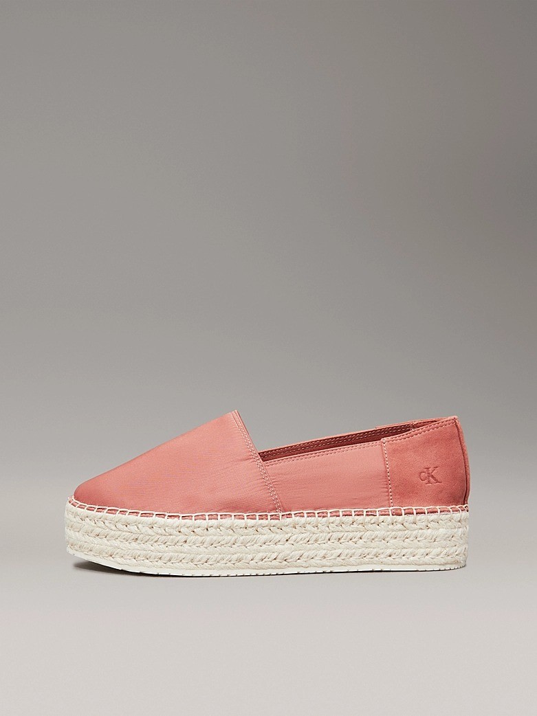 Calvin Klein Pamuk Pembe Kadın Espadril Ayakkabı - YW0YW01736GAM