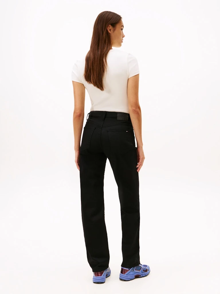 Tommy Hilfiger Kadın Gri  Düz Kesim Kira Jean Pantolon