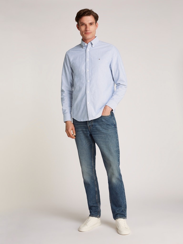 Tommy Hilfiger Erkek Solid Heritage Oxford Gömlek - MW0MW35774CI0